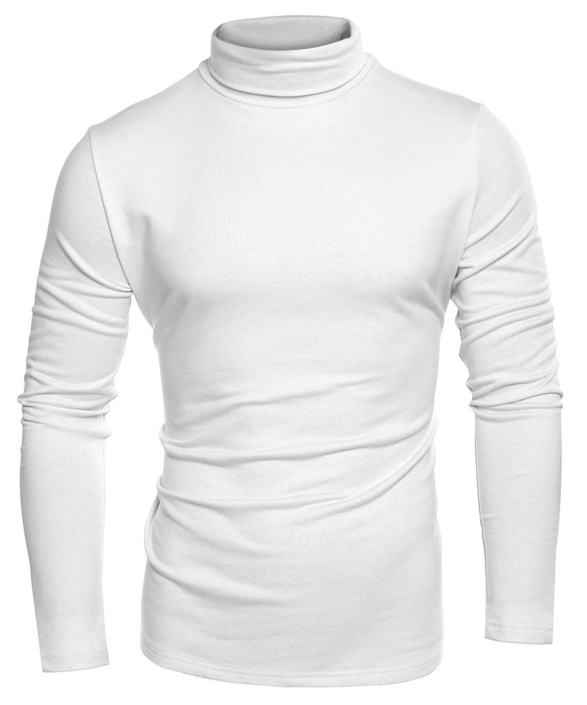 Herren Herbst- und Winter-T-Shirt Einfarbig Langärmeliges Herren-T-Shirt Herren-T-Shirt