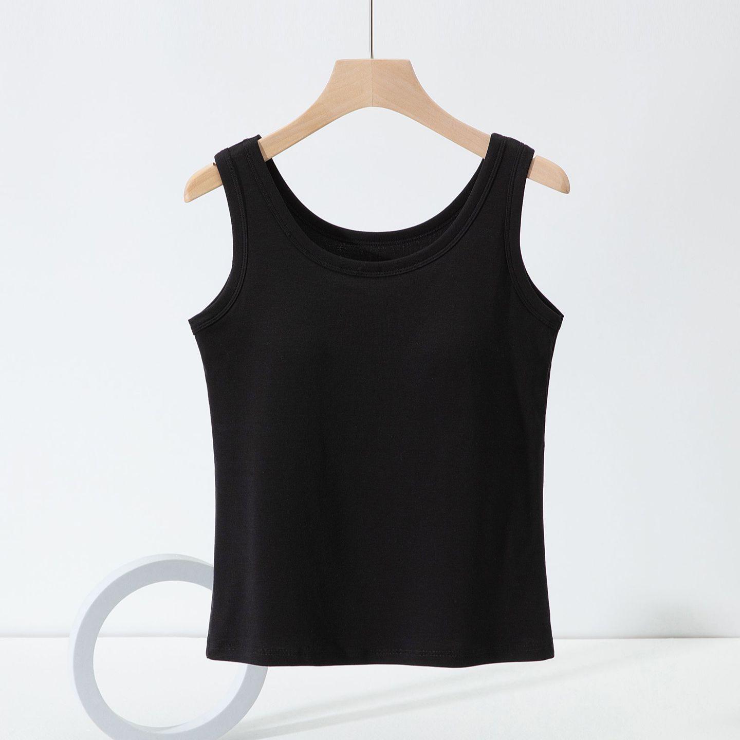 

Women s Anti-Light Cotton Camisole: Covers Underarm, Chest Pads, Wear Alone or as Base Layer, Sleeveless Top One Size