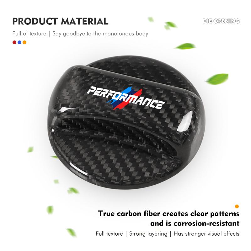 Hksh5 For BMW Car Carbon Fiber Tank Cover Fuel Tank Air Cap Trim Auto Accessories 1 3 5 Series G30 G32 G38 2021 2020 2019 2018 E46 E91