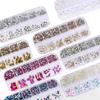 Electroplated Flat-Bottomed Nail Art Jewelry Glass Special-Shaped Rhinestone Set Nail Decoration Diy Jewelry Accessories