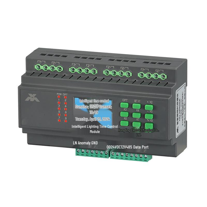 Smart 12-Channel Wireless Lighting Timer Switch with Latitude/Longitude Control for Street Lights