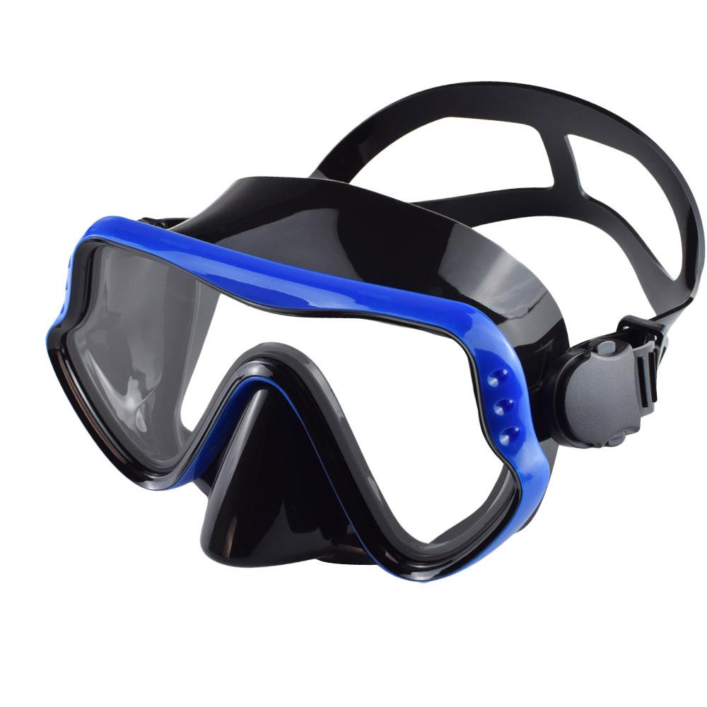 Large Frame Diving Goggles Silicone Snorkeling Mask