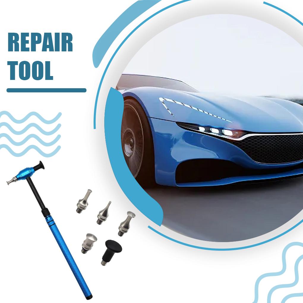 Nástroj na odstraňování promáčklin z auta, nástroj na odstraňování promáčklin s kovovým kladivem na opravu promáčklin, nastavitelná délka