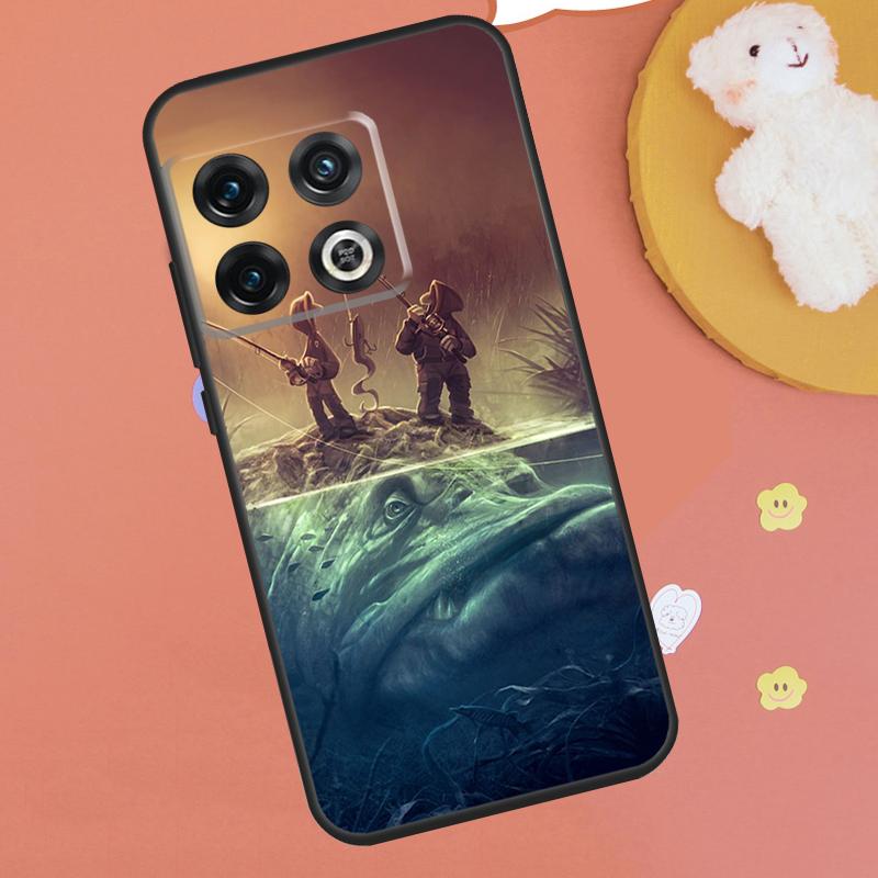 Fish Fishing Case For OnePlus 15 10T 10R 12R 13R 13T 11 12 13 OnePlus Nord 5 CE 2 3 4 Lite N20 N30 Funda