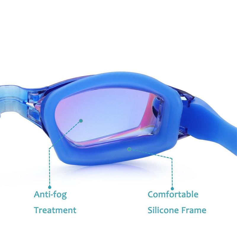Swimming Goggles Men Women Swim Glasses Professional Silicone Pool Glasses Anti-fog UV Protection Diving Eyewear with Earplugs