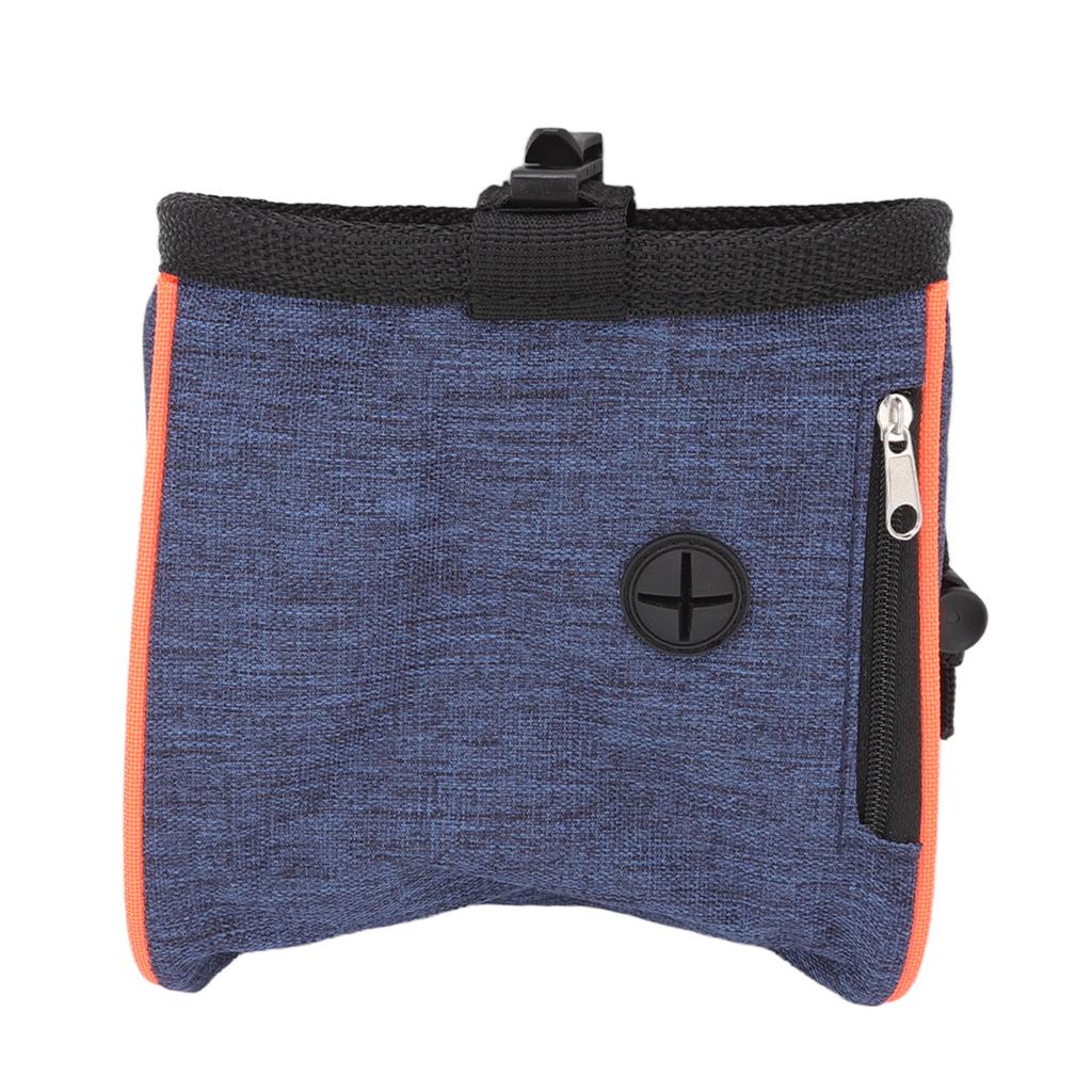 Dog Treat Pouch Collapsible Dog Walking Bag with Built In Poop Bag Dispenser for Travel Walking Outdoor
