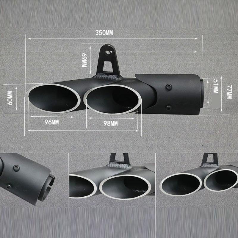 51mm Universal Motorcycle Exhaust Muffler Two Three Outlet Pipe Racing Escape Moto Silencer YZF R1 R3 R6 Z1000 S1000RR CBR1000RR