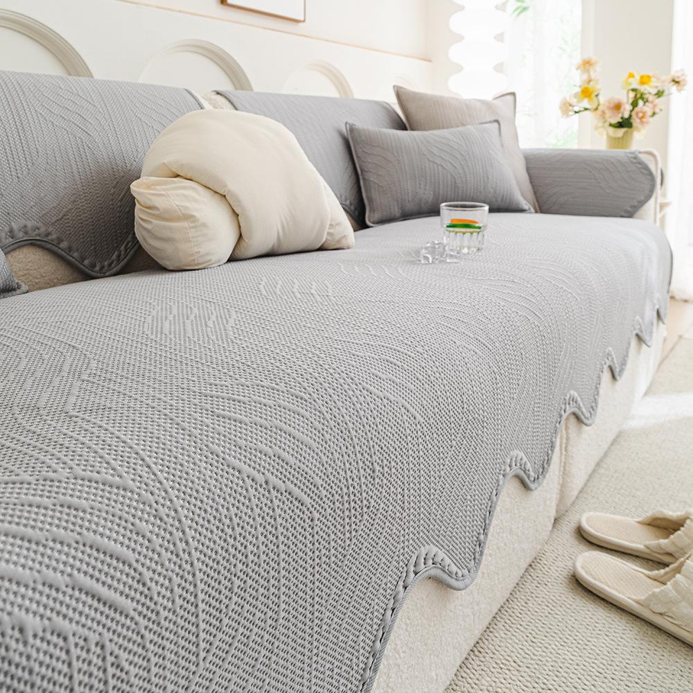 Special-Shaped Irregular Sofa Cushion  New Summer Cool Ice Silk Non-Slip Seat Cushion Summer Sofa Cover Cover Cloth