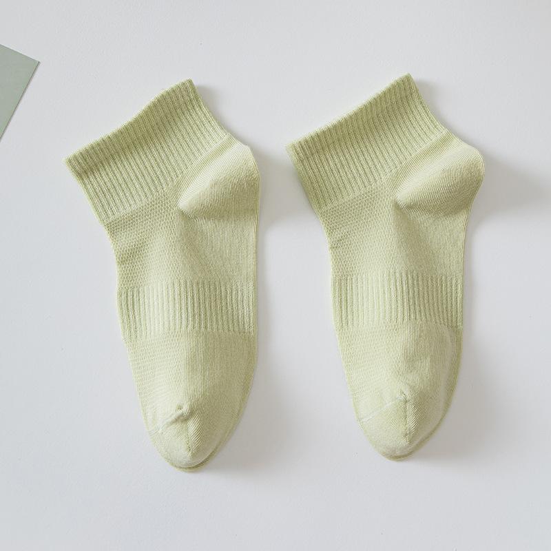 Antibacterial Pure Cotton Socks, Women's Summer Thin Short Socks, Mesh Breathable Women's Short Socks, Sports Anti-ball Boat Socks