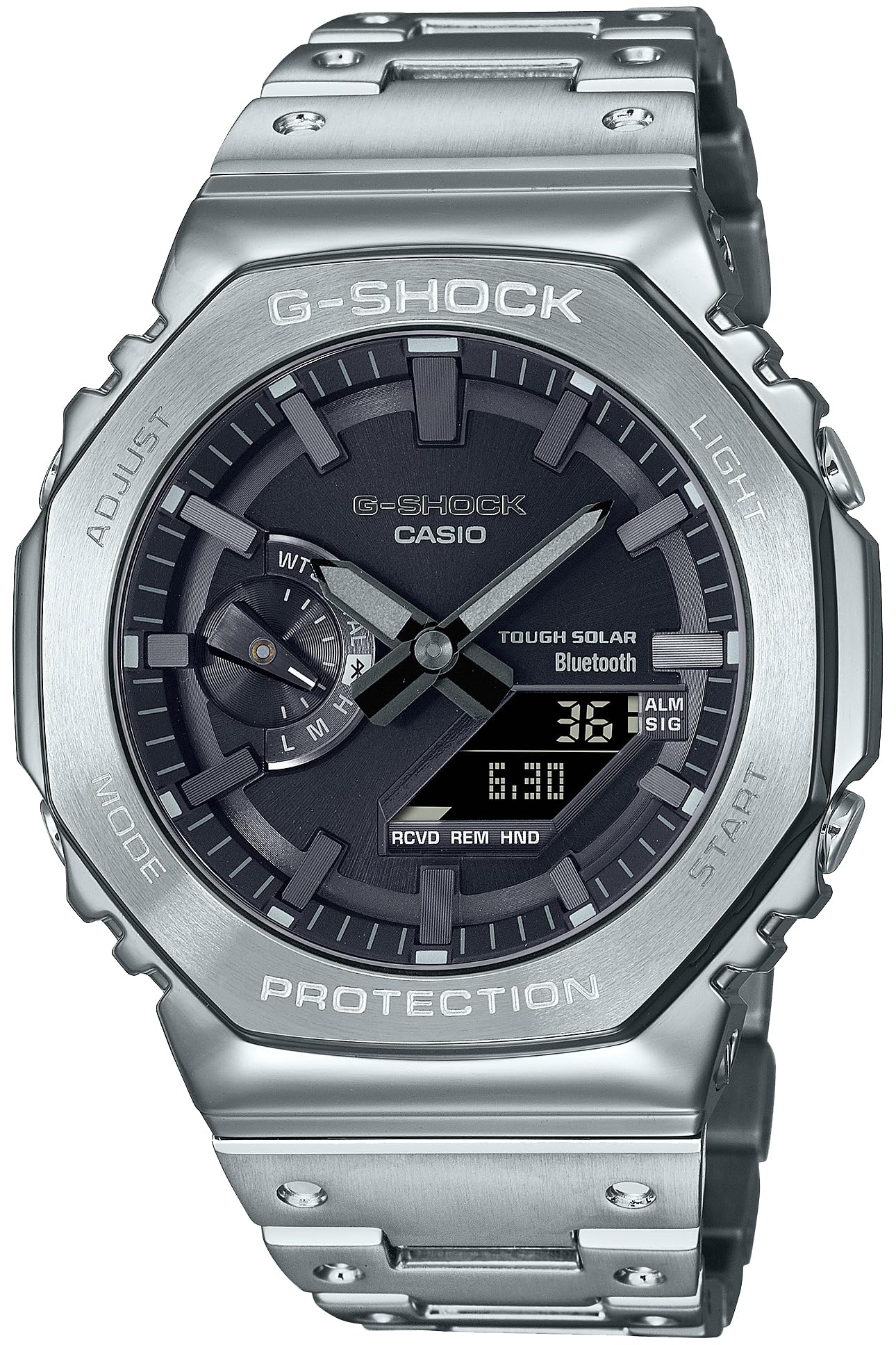 

Full Metal Solar Watch Silver G-SHOCK [CASIO] Bluetooth-enabled, GM-B2100D-1AJF, Men s,