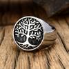 European and American New Tree of Life Oil Ring Hip Hop HIPHOP Jewelry Environmentally Friendly Men's Ring