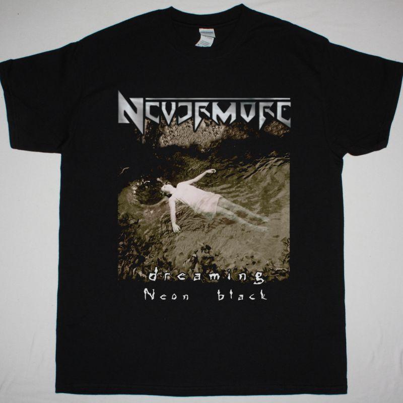 Новая Популярная Черная Футболка Группы Nevermore Хлопок Полный Размер Vk144 2XL