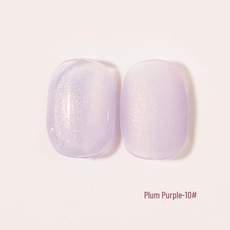 2024 Trendy Glitter Nail Gel Polish Set In Grape and Plum Purple for Salons