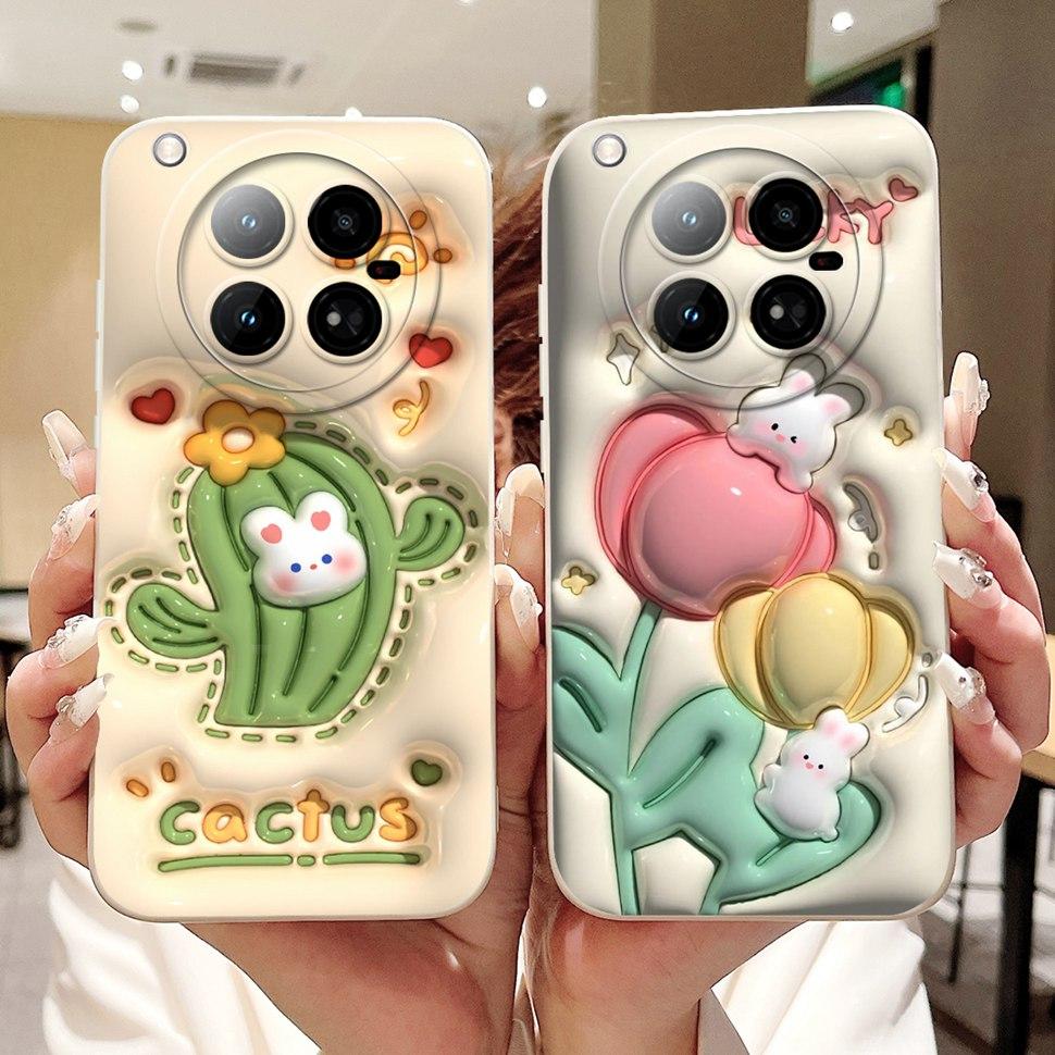 Silicone Case For Infinix Zero 40 4G Case X6860 Fashion Rabbit Soft TPU Cover For Infinix Zero 40 Zero40 Phone Cases Back Cover