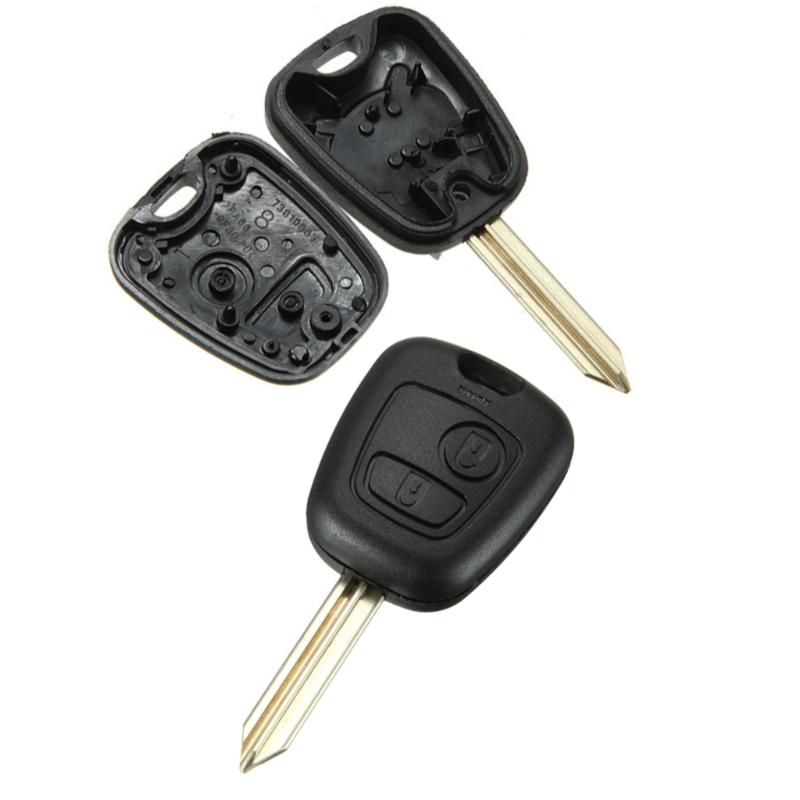Replacement Key Fob Cover Case 2 Button Plastic Cover Easy Installation Remote Key Shell Universal for 206 307