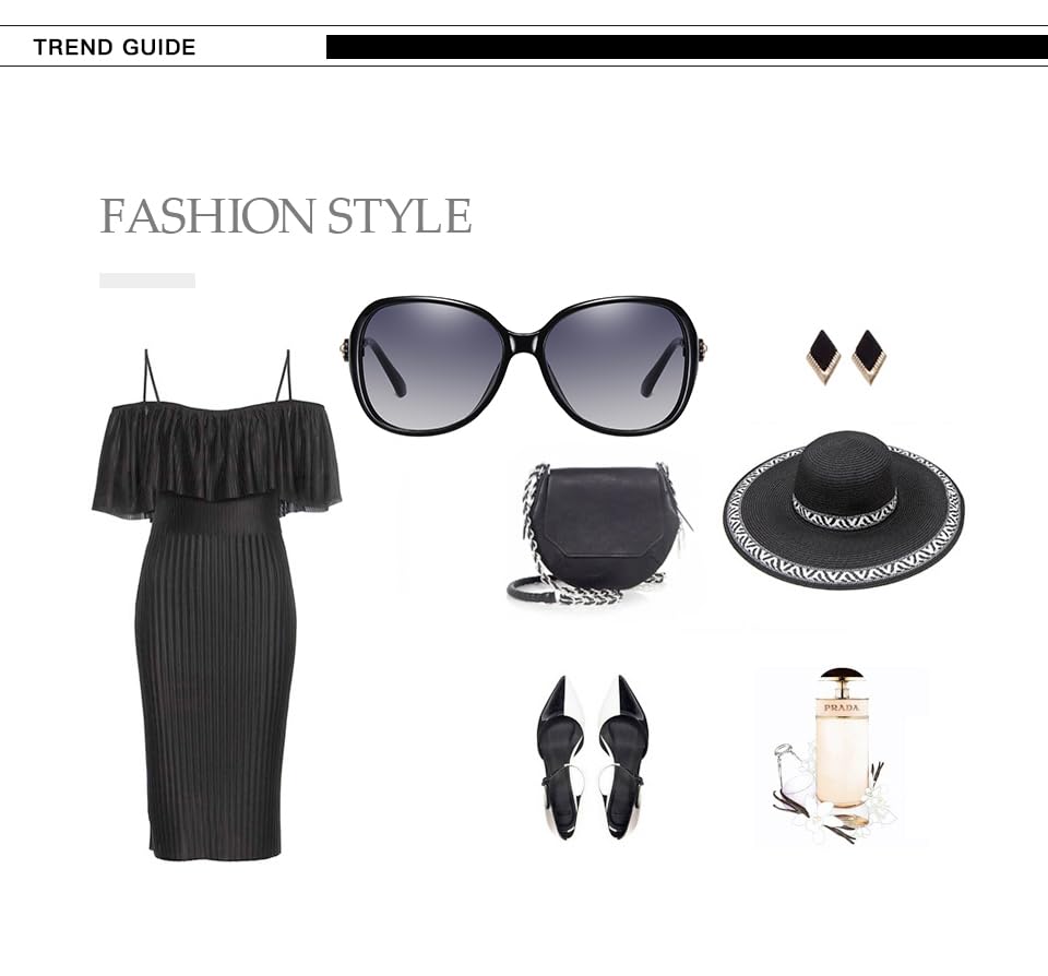 Polarized Sunglasses for Polarized UV400 for B1074 [FEISEDY] Women, Lenses, Protection, Cat-Eye Design, Lightweight, Comfortable, Sports, Fishing,