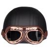 Vintage Goggles Harley Style Silver Frame Copper Motorcycle Windproof Protective Eyewear Retro Goggles For Karting Riding And Biking