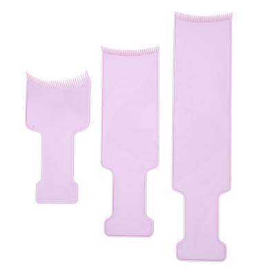 3pcs Highlighting Board Barber Hair Salon Hair Dye Sectioning Paddle Set Hairdressing Tool for