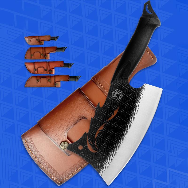 Funda universal para cuchillos de chef, funda protectora para cuchillos rebanadores, de cuero sintético, para exteriores, protector de hoja