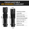 3 Pack Red Green Blue Light Bright Small Flashlights, LED Mini Flashlight High Lumens Pen Light with 3 Modes, Zoomable Torch with Clip, Flashlight