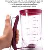 Handheld Batter Funnel Separator BPA-Free Safe Materials Leak-Proof Sealing Precise Measurement 1-4 Cups Integrated Baking Funnel