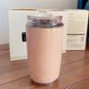 1PCS Tumbler Thermos Cup Milky White Coffee Mug Car Insulated Water Bottle Travel Stainless Steel Vacuum Flasks Drinking Kettle