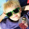 New Fashion Sun Glasses Hot Sale Sunglasses Creeper Glasses Novelty Mosaic Funny Goggles Boys Girls Pixel Eyewear