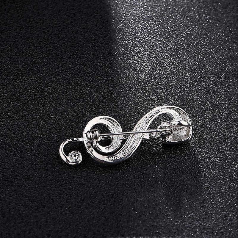 Microphone Brooch Pin Mic Music Note Brooch Fashion Label Pin Musical Gift for Women