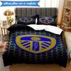 3-teiliges Weiches Bettwäscheset mit Leeds-Wappen-Design, Inklusive 1 Bettbezug und 2 Kissenbezügen, Perfekt für Schlafzimmer, Wohnheim, Fan-Geschenk