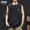 JEEP SPIRIT Herren Tanktop mit Aufdruck aus Baumwolle, lockere Passform