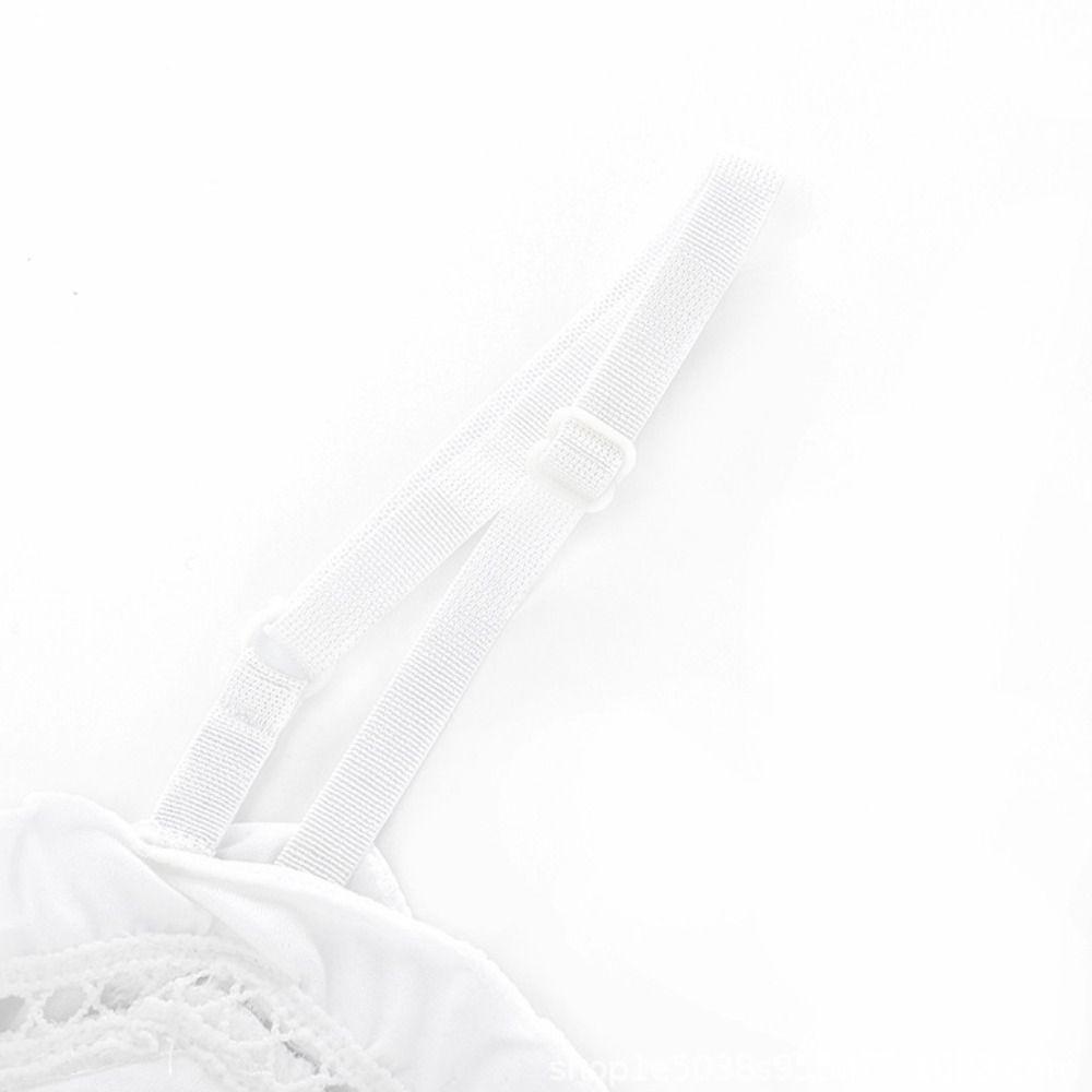 V-neck Women's Pajama Dress Ruffle Sling Nightgown Casual Suspender Nightdress  Club