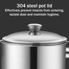 Stainless Steel Oil Can Container with Fine Filter Frying Oil Saver for Straining And Storing Cooking Oil Reuse 1.4L Capacity Rust-Proof Kitchen Oil
