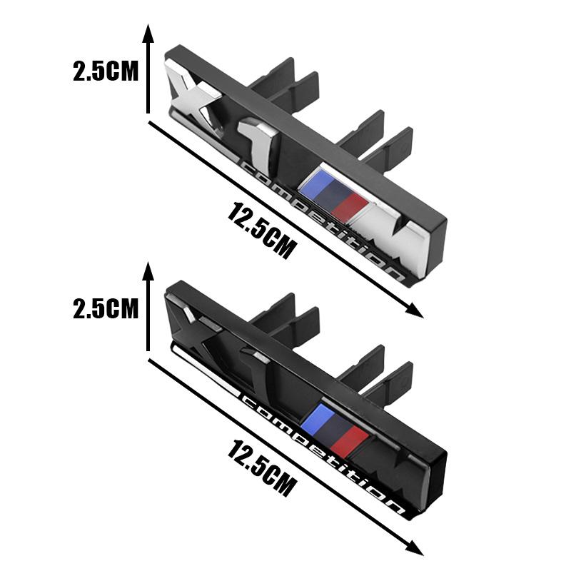 3D ABS M Logo Car Front Grille Badge Sticker Auto Badge Accessories For BMW M M2 X3 M4 X5M M6 M7 F48 G01 E84 E83 F39 F10 F30 G11