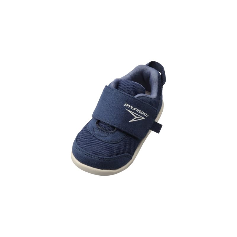Syunsoku Dětské boty SJB 0990 Námořnická modř 12,0 cm (Unisex, Široký střih, Na suchý zip)