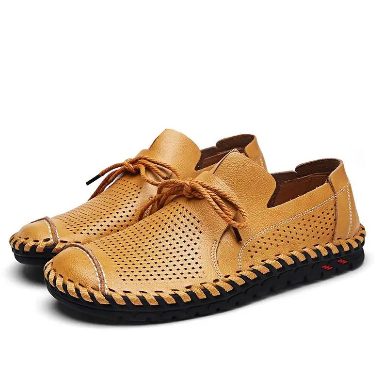 Fashion Men Breathable Mesh Mens Casual Genuine Leather Fashion Man Soft Comfortable Sapatos Para Hombre Zapatillas De Deporte Traf