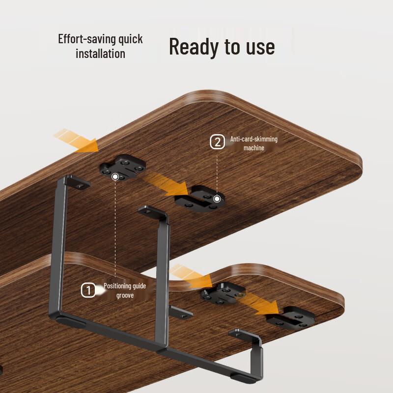 Brateck Dual-Layer Monitor & Laptop Riser with Storage