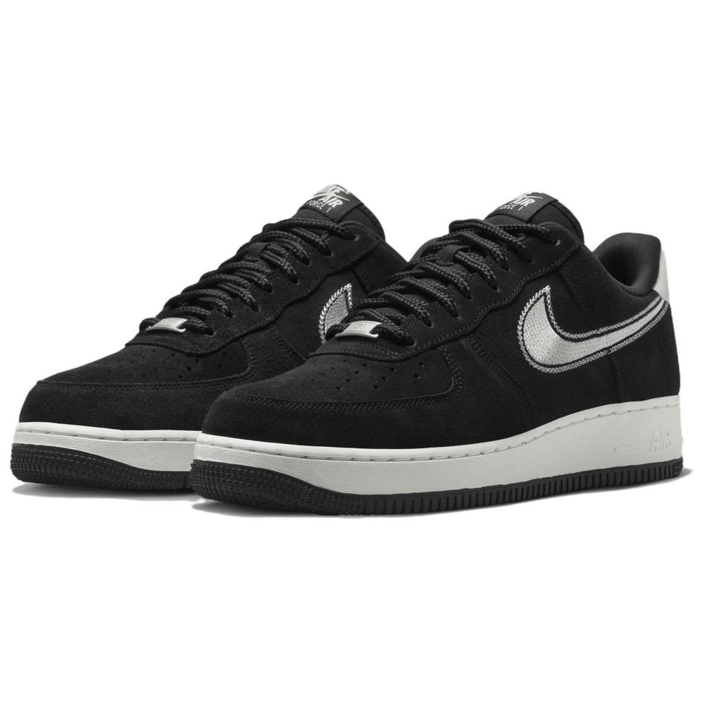 Nike Air Force 1 07 LV8 Vyšívané Swoosh - Černá Plachetnicová Unisex Tenisky HJ4465-001