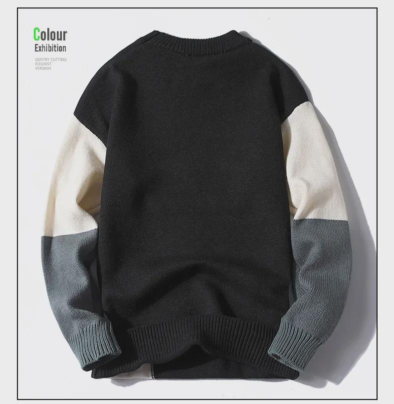 Langarmpullover für Herren im koreanischen Stil – Herbst/Winter 2021 Trend