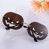 Vintage Oval Funny Pumpkin Glasses Halloween Party Glasses Sunglasses for Women Men