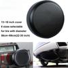 13 14 15 16 17 Inch Black Waterproof Spare Tire Cover Dustproof Wheel Tyre Protector For SUV RV Truck Camper Van Off-Road