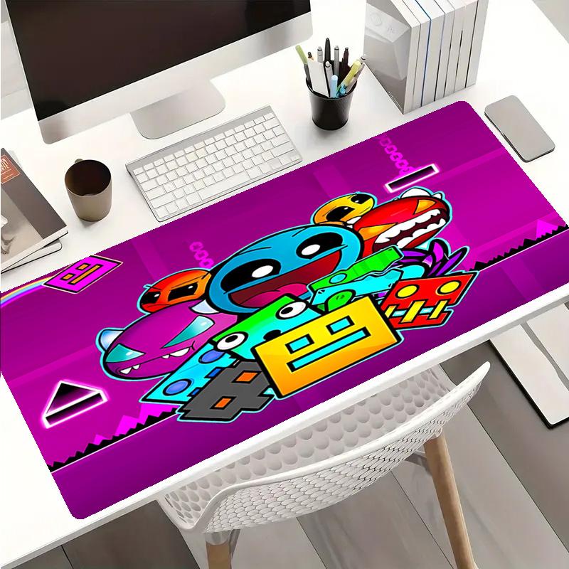 Geometry Dash5 Mouse Pad - Non-Slip Rubber Base, Smooth Surface for Work,Gaming,Office,And Home Use, Desk Mouse Pad