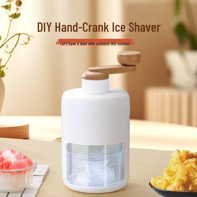 Manual Hand-Crank Ice Shaver: No Electricity Needed, Perfect for Milkshakes & Fluffy Shaved Ice, Ideal for Home or Street Vending.