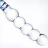 New SM Transparent Glass Bead Anal Plug, Male Prostate Massager, Clitoral Stimulation Vibrator for Women,18+Adult Sex Toys