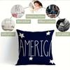 Independence Day Patriotic Pillow Cover American Flag Star Striped Freedom Let Freedom Ring Home Decorations Cushion Case Sofa