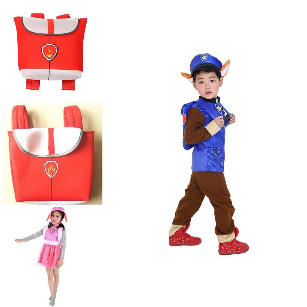 Paw Patrol Chase Marshall Skye Costume For Kids With Exquisite Stitching**