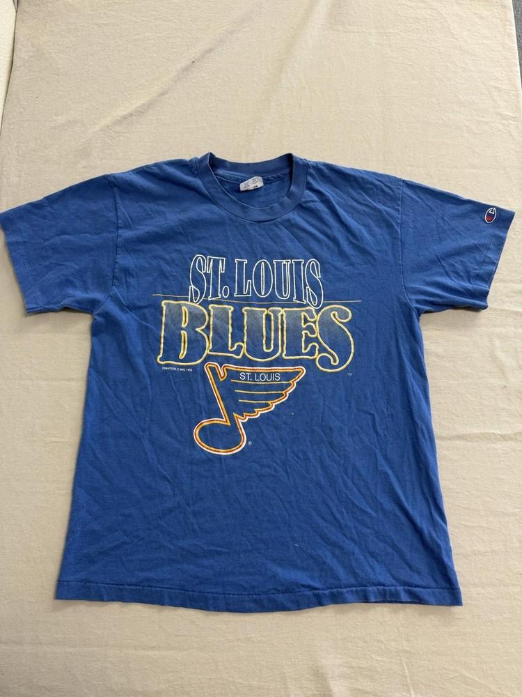 Винтажная футболка St Louis Blues по хоккею 1992 года - L Унисекс XXL