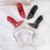 Pointed stiletto metal heel pole dance plus size high heels dancer shoes
