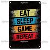 [MyPlate] Game Metal Sign Retro Sign Tin Sign Indoor Party Sign Pub Club Plate Bar Sign Pub Club Plate Summer Home Decor