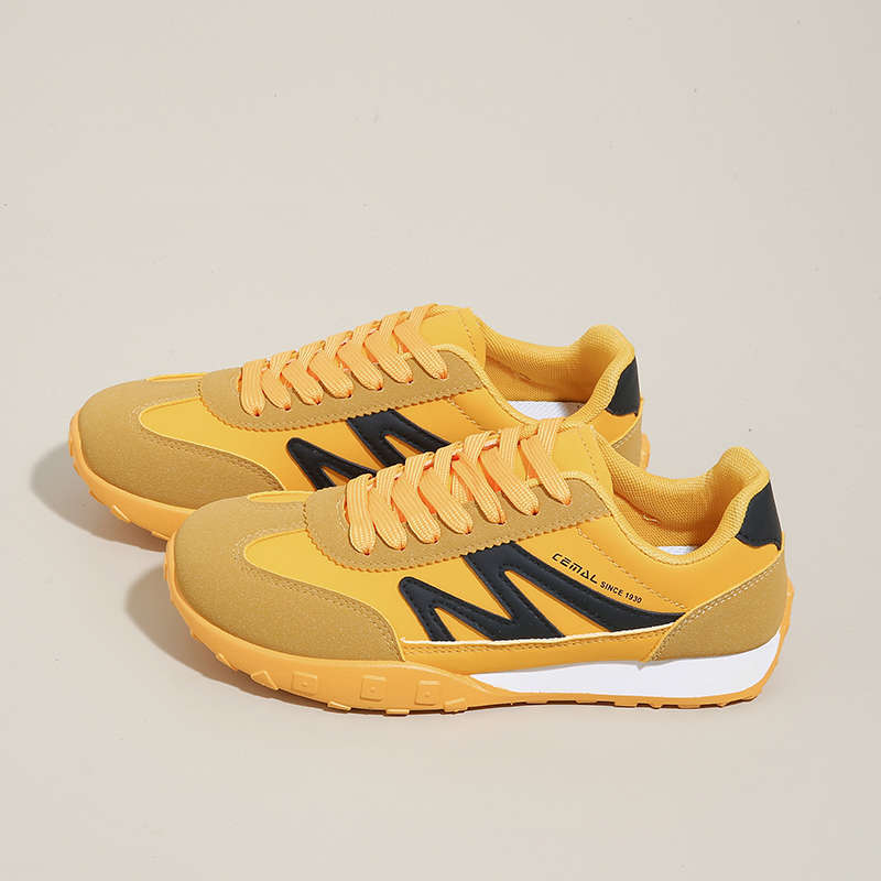 Red retro German training shoes women's 2025 autumn new breathable versatile sports shoes lightweight soft-soled casual women's shoes
