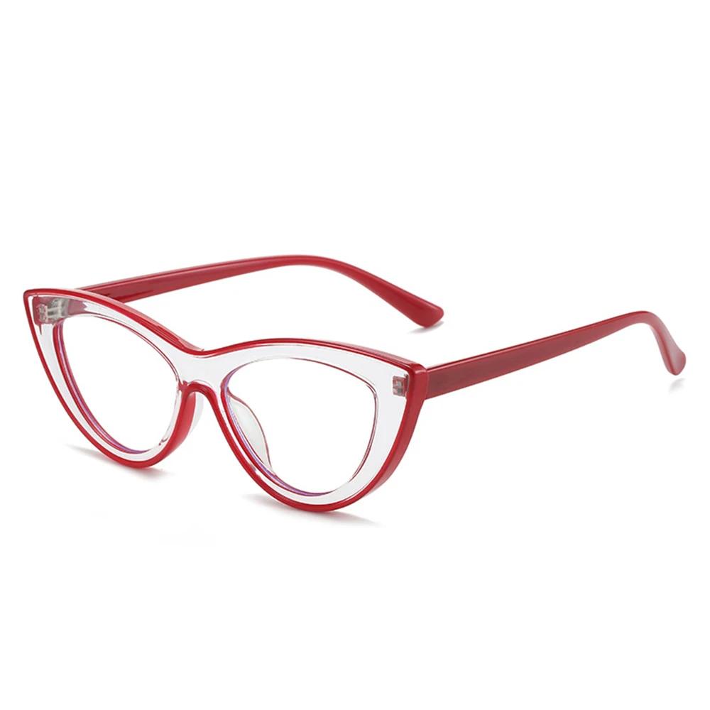 

New Blue Light Glasses Women Cat Eye Eyeglasses Frames Computer Glasses Clear Spectacles Small Oval Clear Frames Ladies